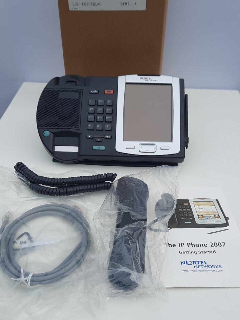 Nortel IP Phone 2007 NTDU96AC70E6 Touchscreen VoIP Office Phone Open Box